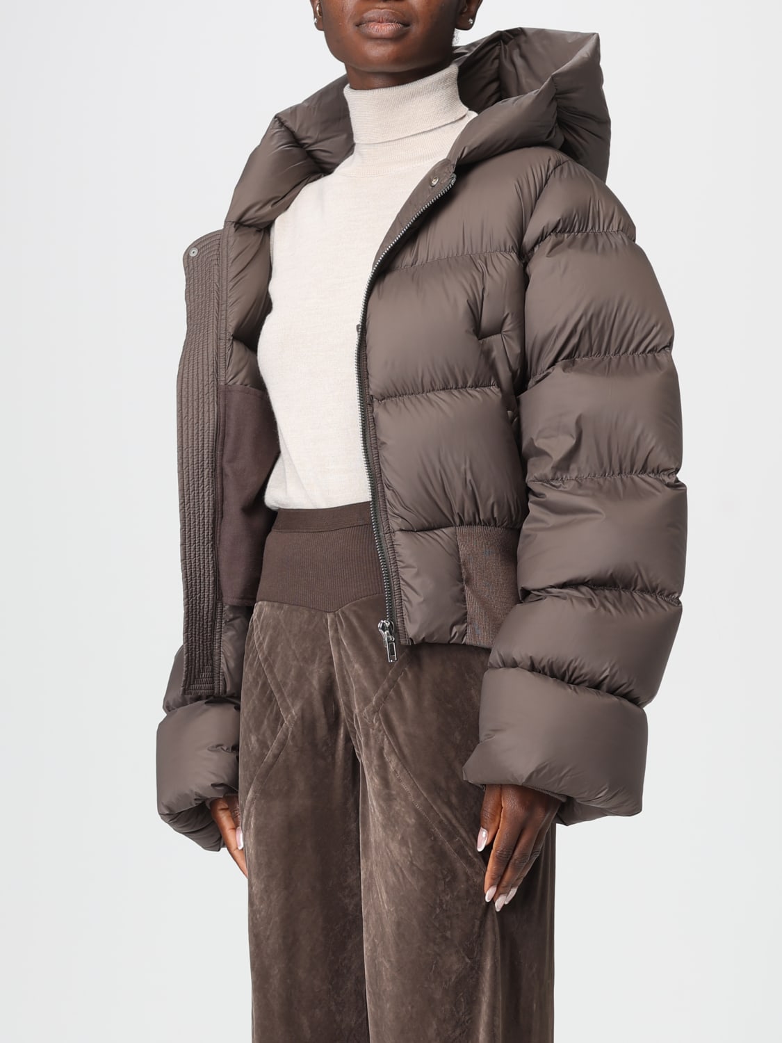 RICK OWENS VESTE: Manteau femme Rick Owens, Gris - Img 4