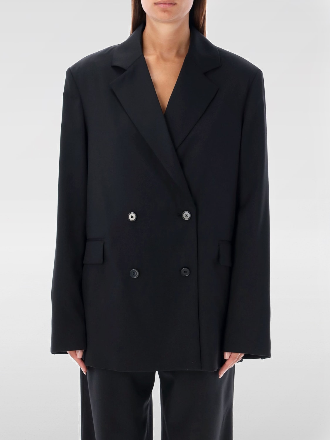 LOU LOU STUDIO: Veste femme - Noir | Veste Lou Lou Studio DONAU en ligne sur GIGLIO.COM