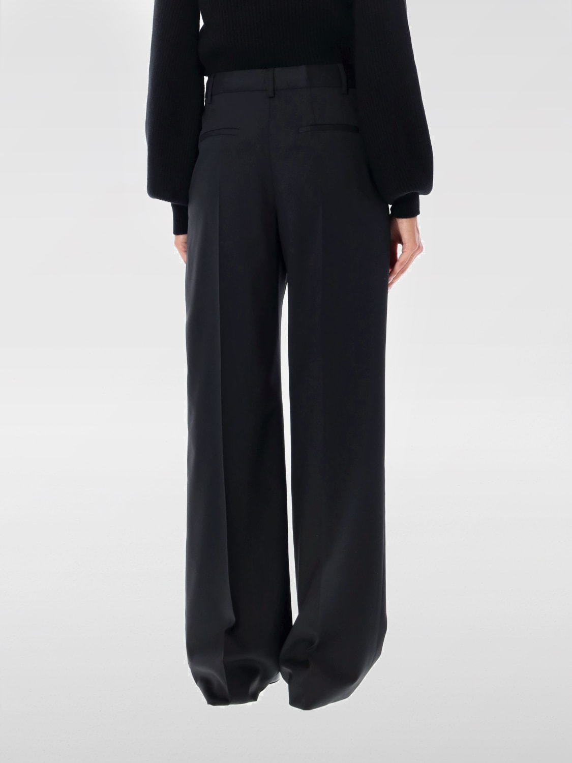 LOU LOU STUDIO PANTALONI: Pantalone Lou Lou Studio in lana , Nero - Img 2