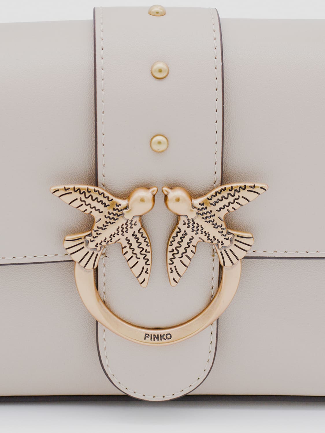 PINKO CROSSBODY BAG: Shoulder bag woman Pinko, Beige - Img 4