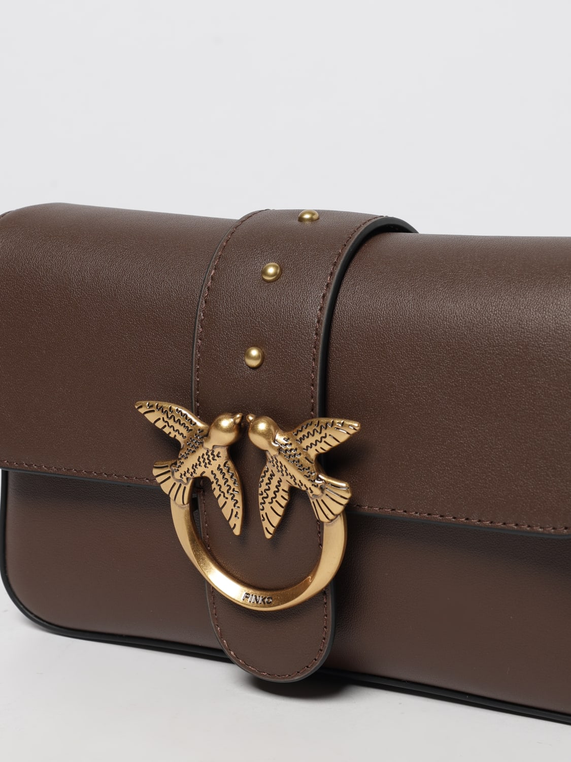 PINKO UMHÄNGETASCHE: Schultertasche damen Pinko, Braun - Img 3