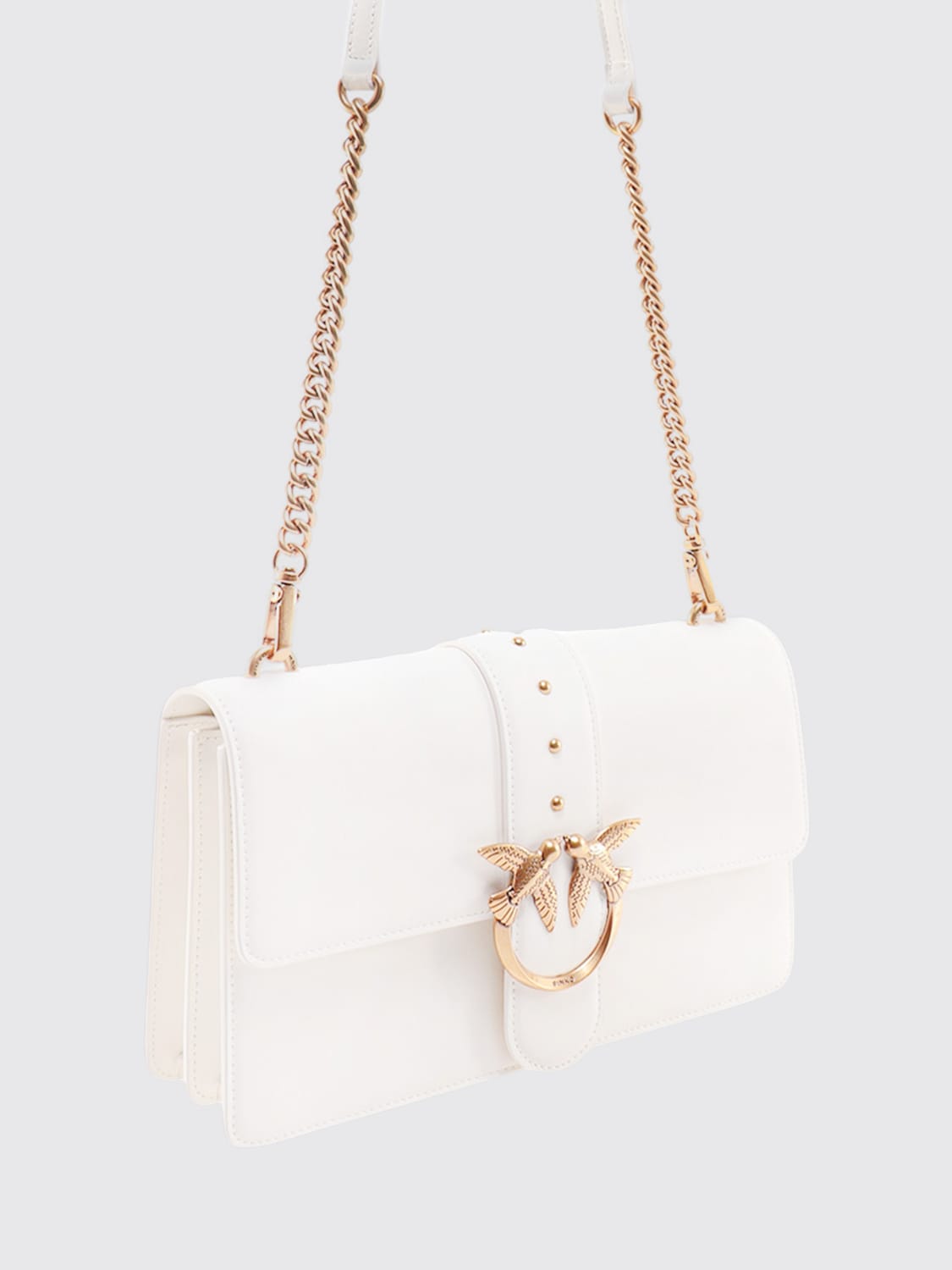 PINKO UMHÄNGETASCHE: Schultertasche damen Pinko, Weiß - Img 3