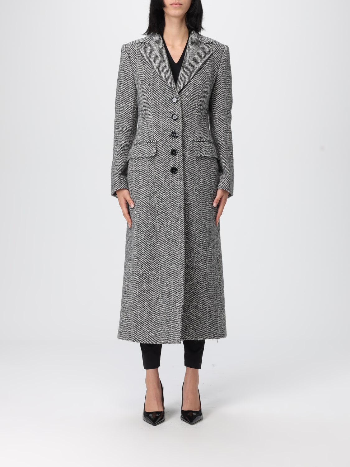 DOLCE & GABBANA COAT: Coat woman Dolce & Gabbana, Multicolor - Img 1