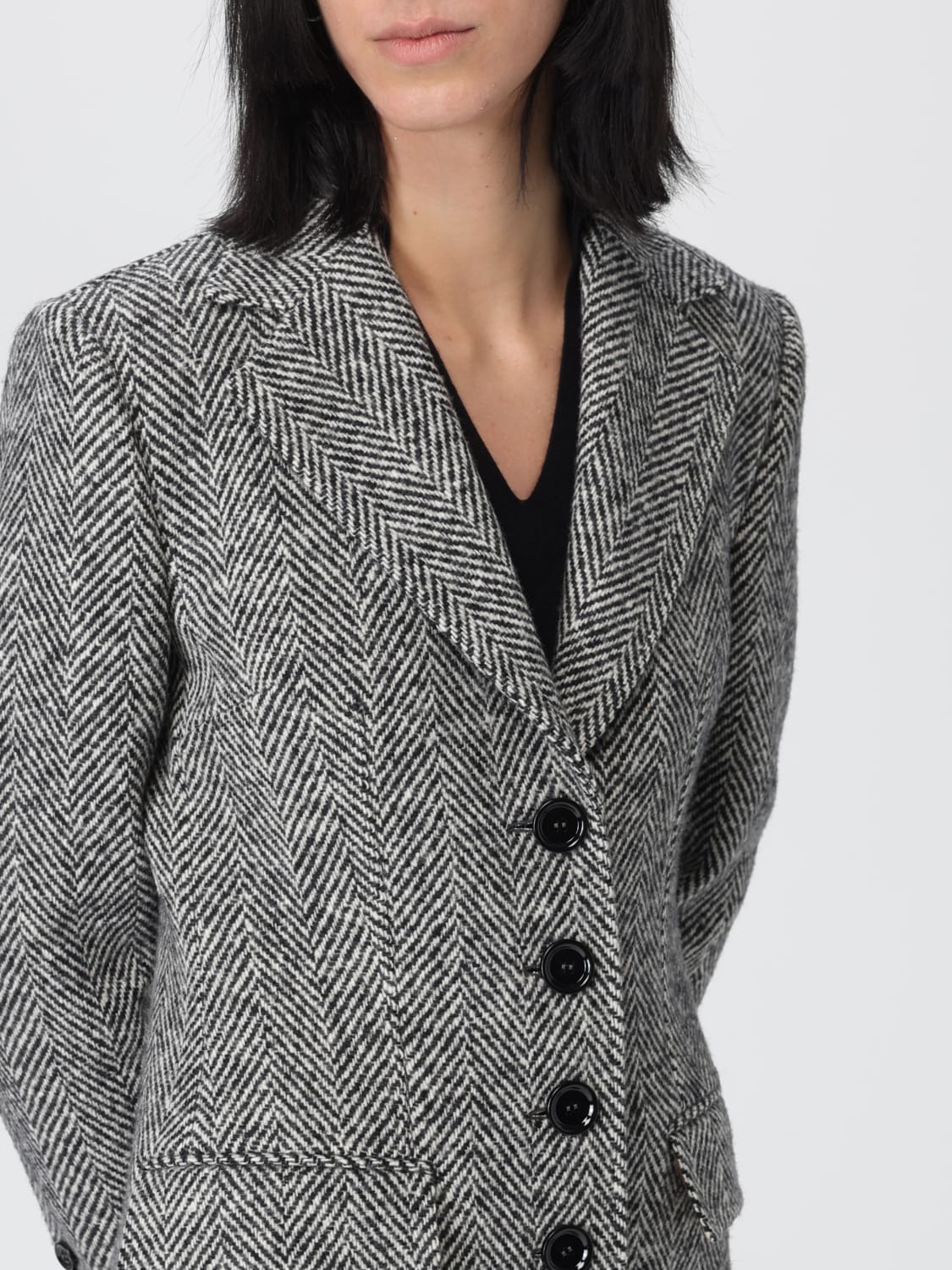 DOLCE & GABBANA COAT: Coat woman Dolce & Gabbana, Multicolor - Img 5