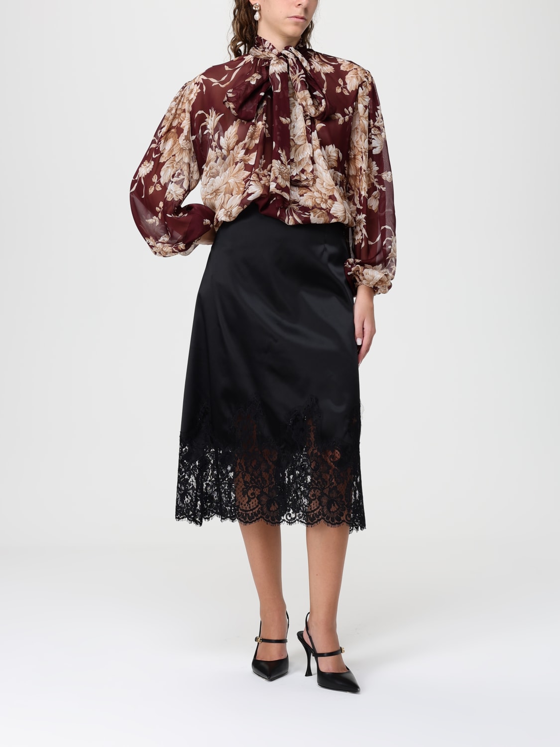 DOLCE & GABBANA TOP: Hemdbluse damen Dolce & Gabbana, Pink - Img 2