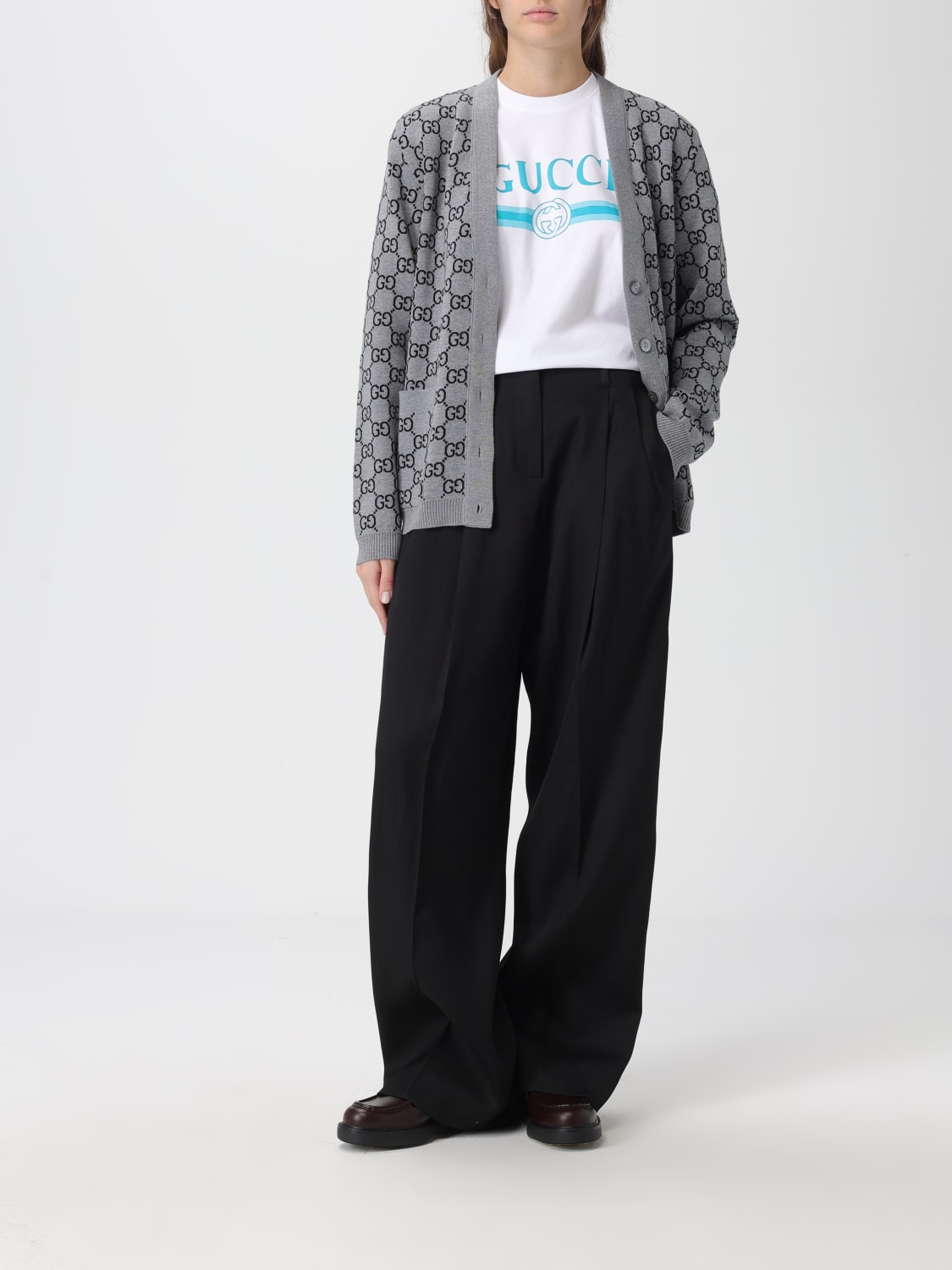 GUCCI SWEATER: Sweater woman Gucci, Grey - Img 2