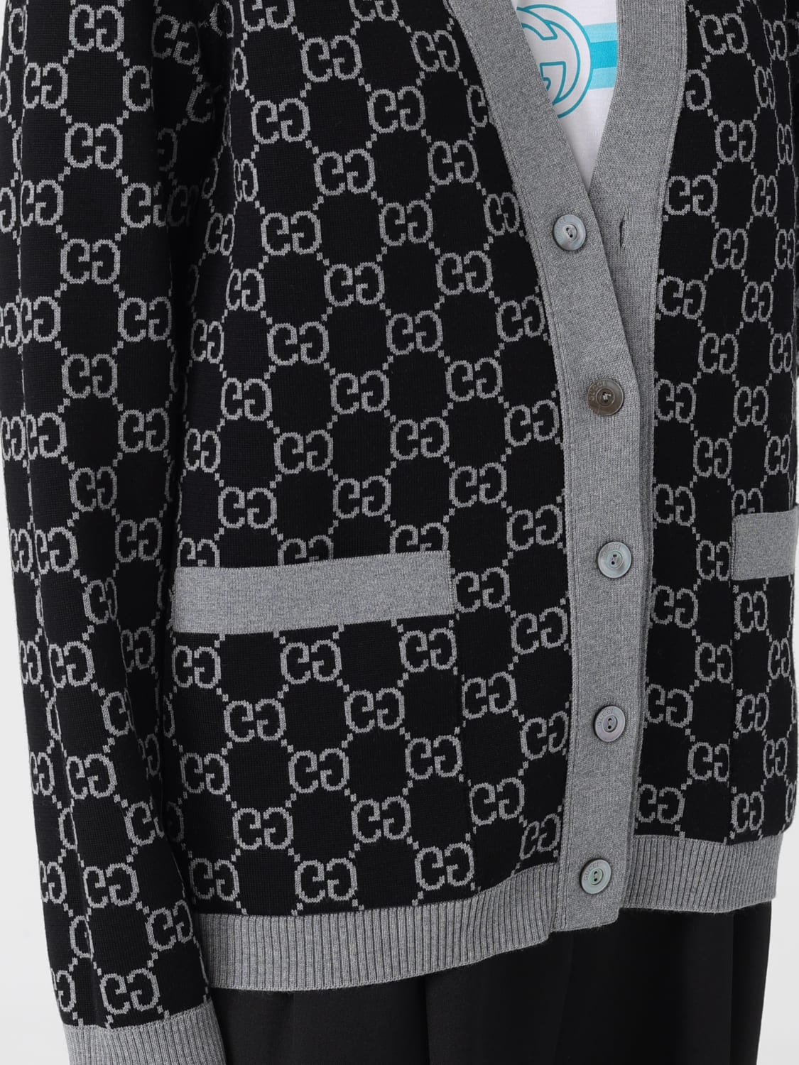 GUCCI SWEATER: Sweater woman Gucci, Grey - Img 5