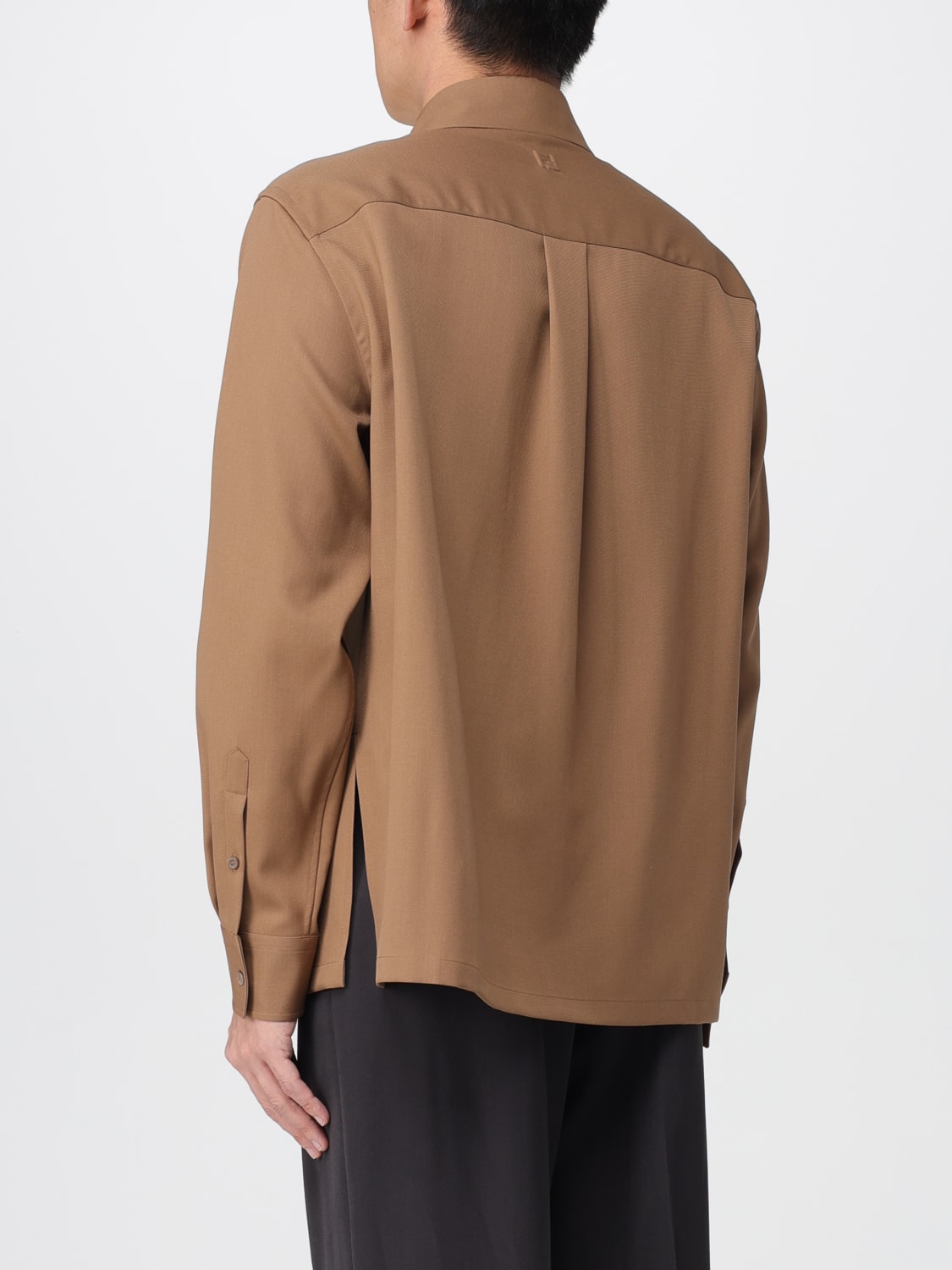 FENDI SHIRT: Shirt men Fendi, Brown - Img 3