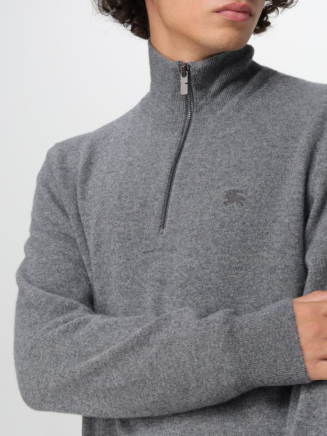 BURBERRY PULLOVER: Sweatshirt herren Burberry, Grau - Img 5