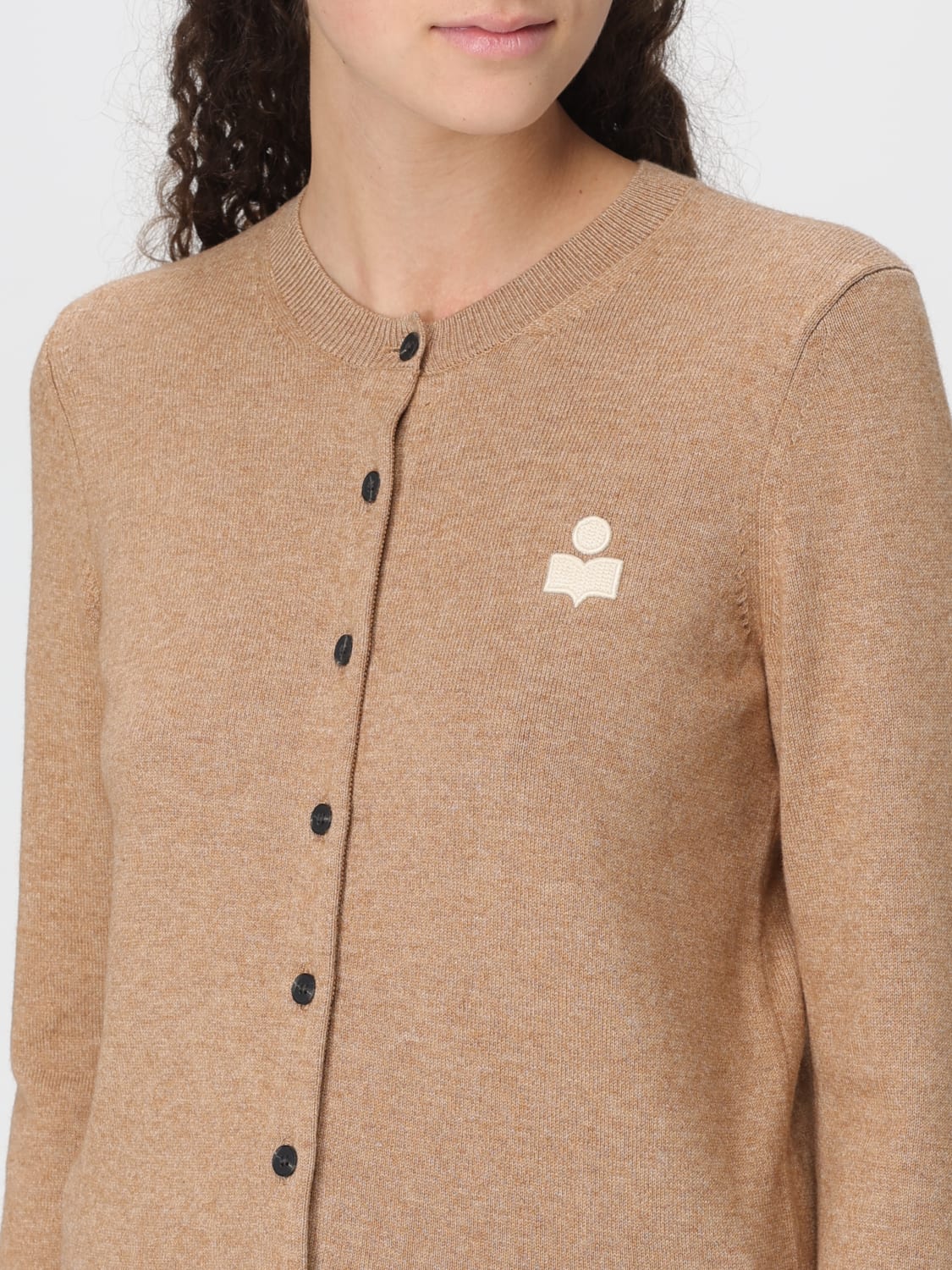 ISABEL MARANT ETOILE PULL: Cardigan femme Isabel Marant Etoile, Chameau - Img 3