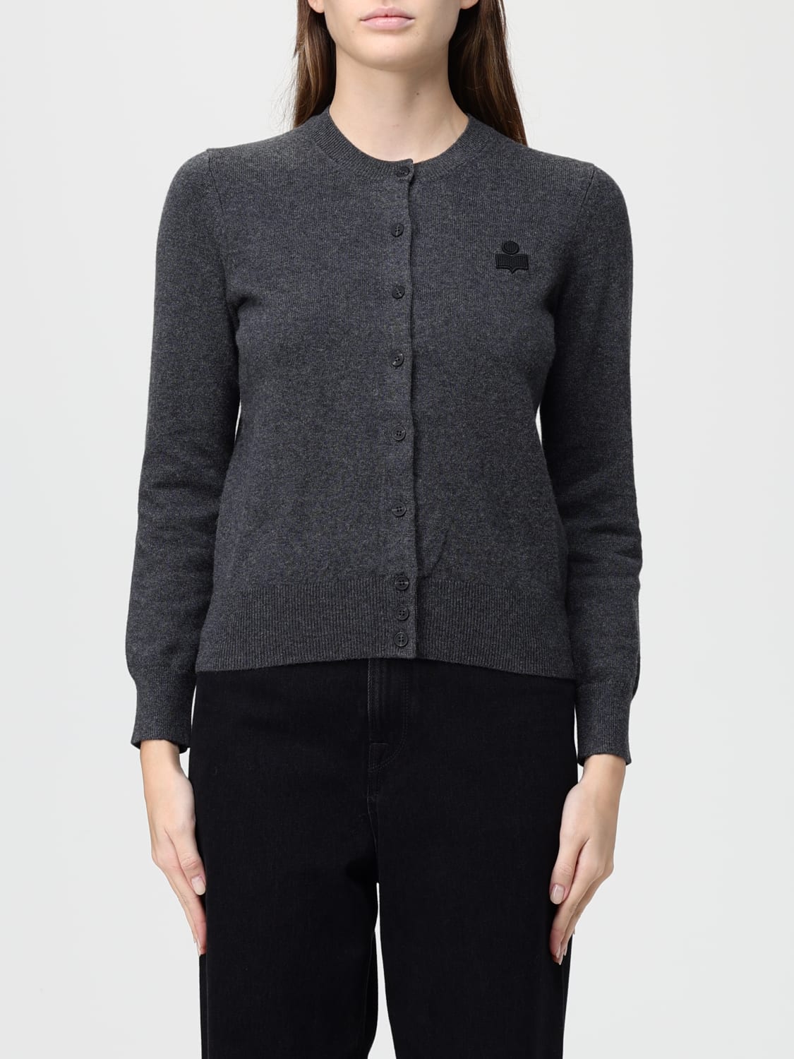 ISABEL MARANT ETOILE SWEATER: Cardigan woman Isabel Marant Etoile, Grey 1 - Img 1
