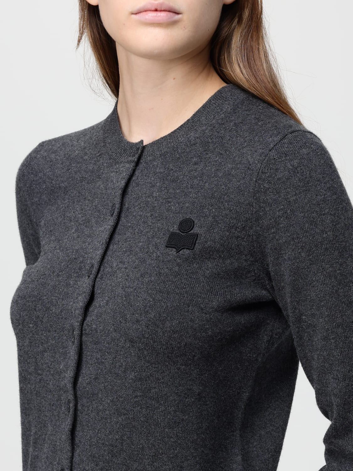 ISABEL MARANT ETOILE SWEATER: Cardigan woman Isabel Marant Etoile, Grey 1 - Img 3