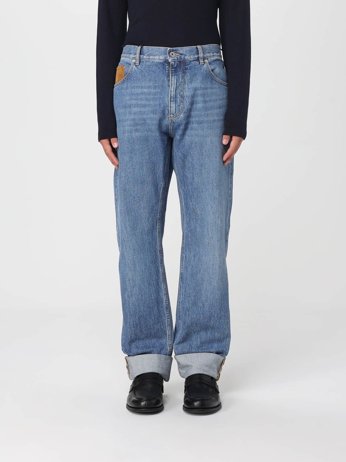 BOTTEGA VENETA JEANS: Jeans Bottega Veneta in denim di cotone , Blue - Img 1