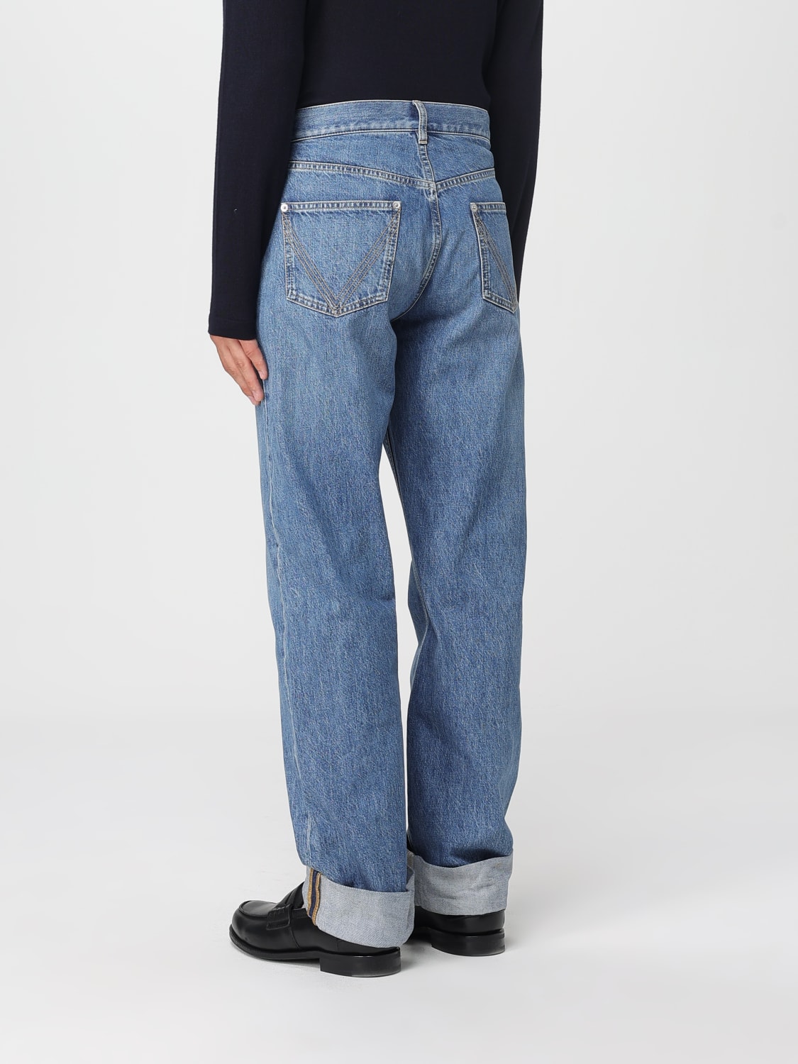 BOTTEGA VENETA JEANS: Jeans Bottega Veneta in denim di cotone , Blue - Img 3