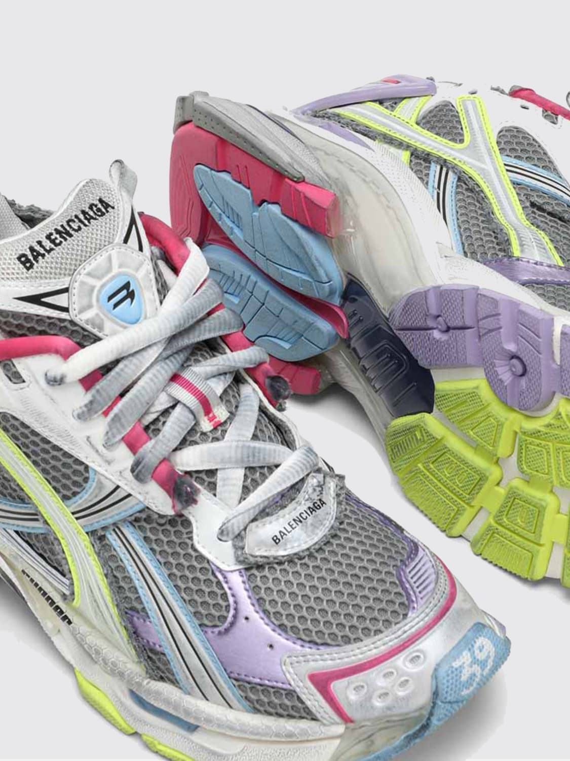 BALENCIAGA SNEAKERS: Sneakers woman Balenciaga, Grey - Img 4