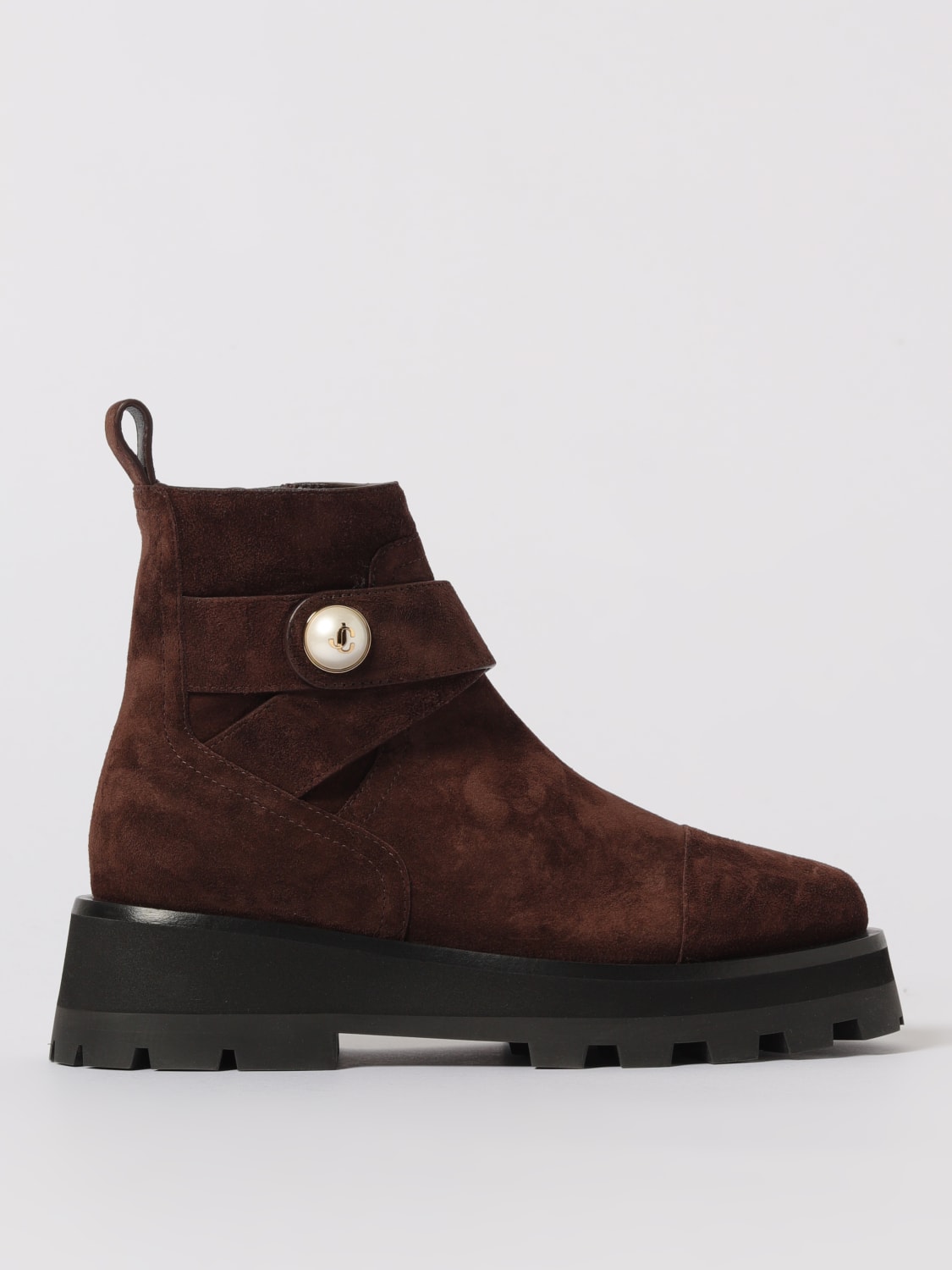 JIMMY CHOO BOOTS: Boots woman Jimmy Choo, Cocoa - Img 1