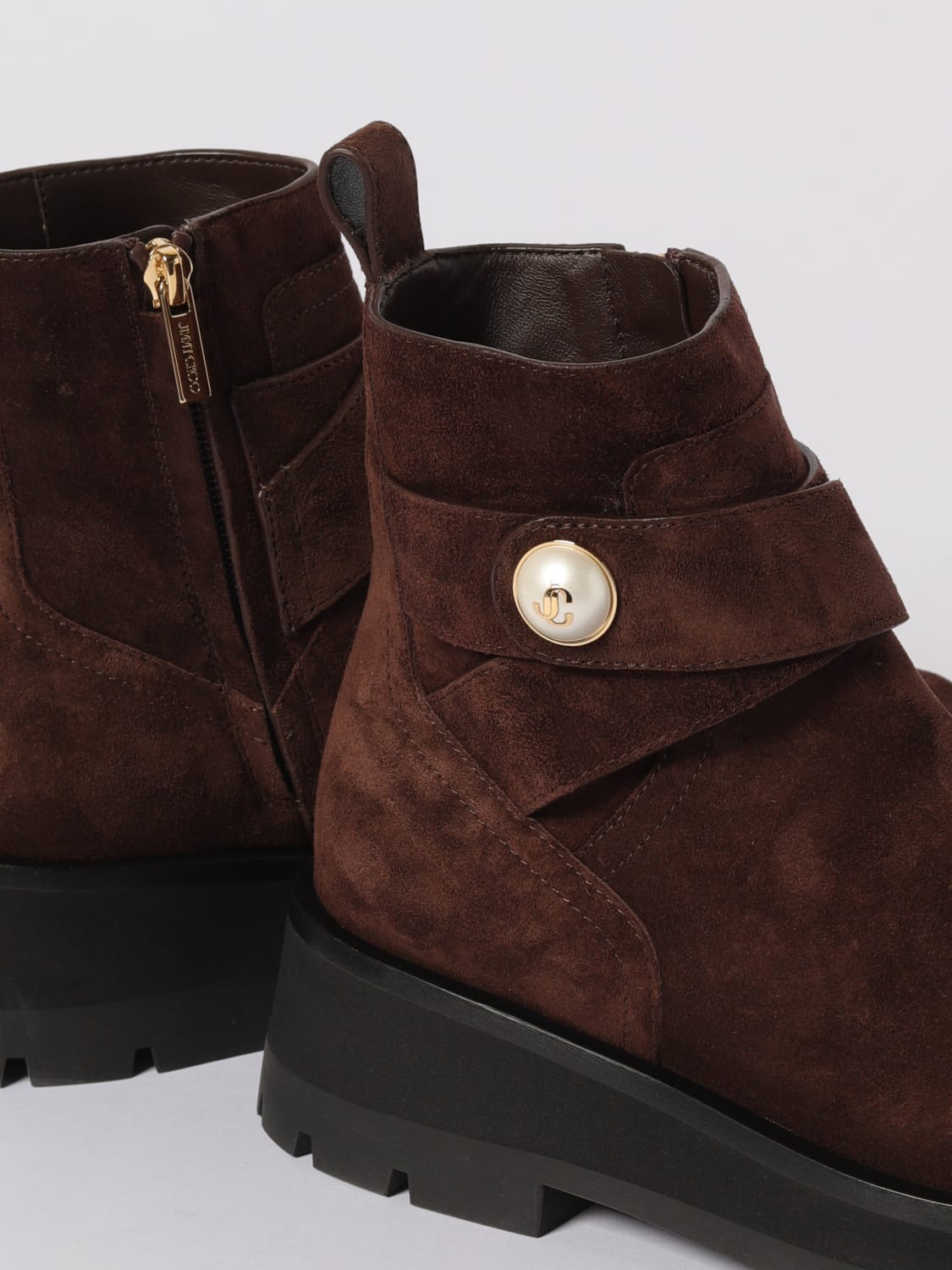 JIMMY CHOO BOOTS: Boots woman Jimmy Choo, Cocoa - Img 4