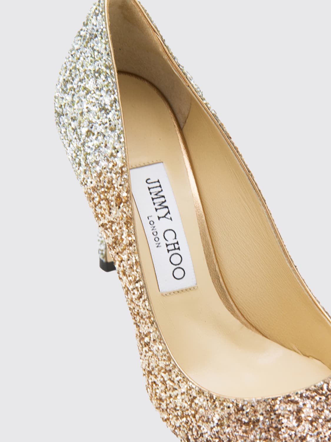 JIMMY CHOO PUMP: High heel shoes woman Jimmy Choo, Gold - Img 4