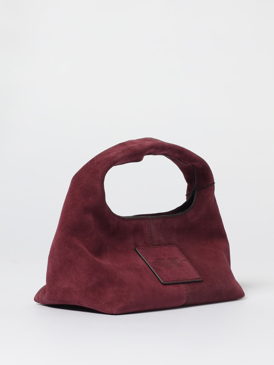 MARC JACOBS BORSA A MANO: Borsa The Mini Sack Marc Jacobs in camoscio , Viola - Img 2