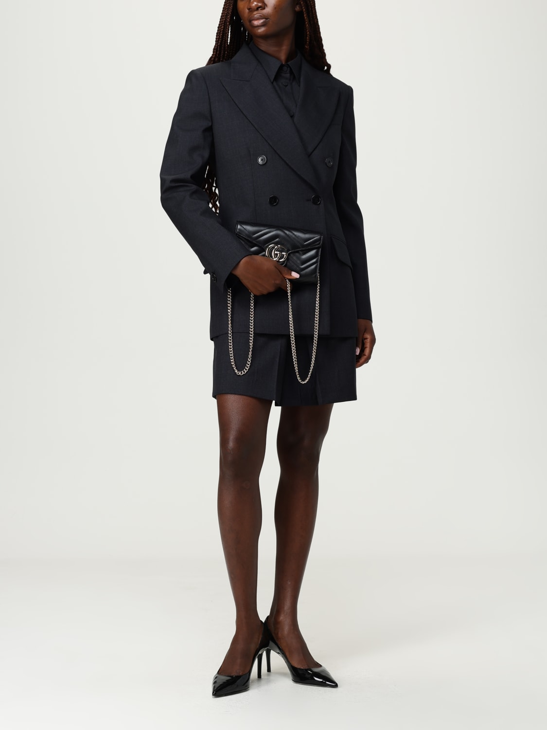 GUCCI JACKET: Blazer woman Gucci, Grey - Img 2