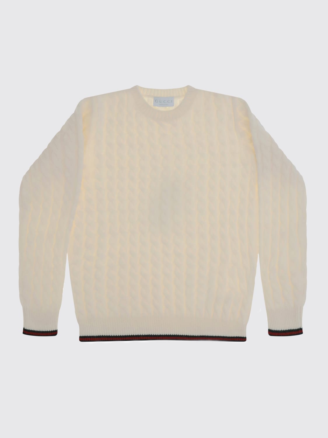 GUCCI SWEATER: Sweater kids Gucci, White - Img 1