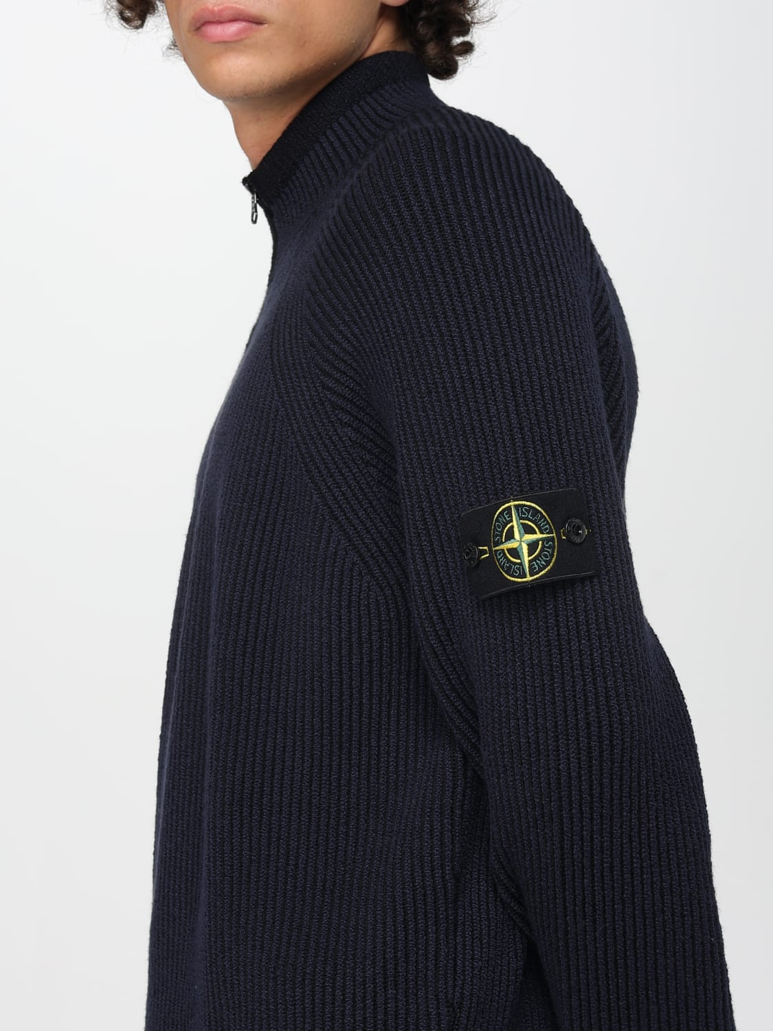 STONE ISLAND SWEATER: Polo shirt men Stone Island, Blue - Img 5