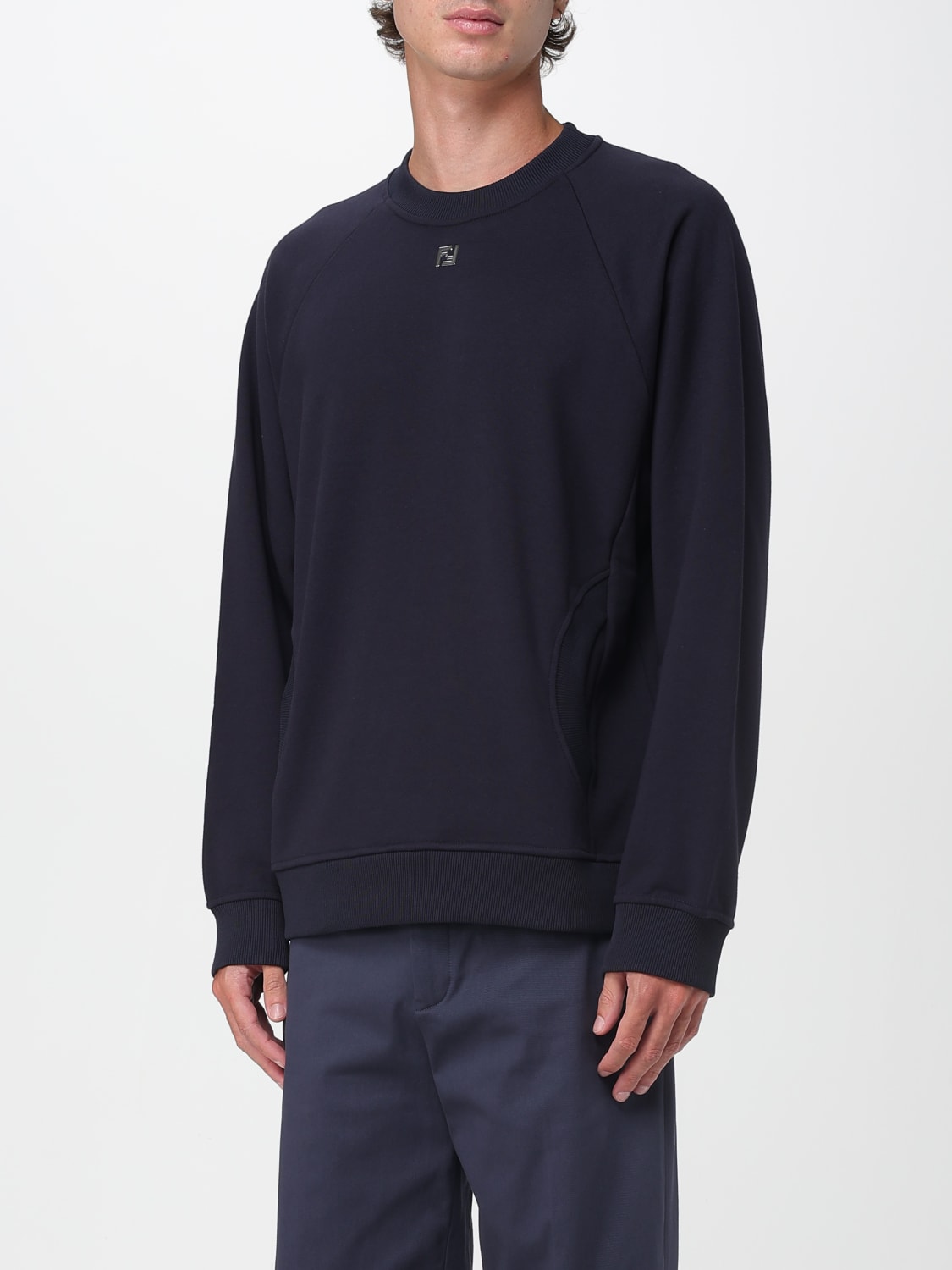 FENDI SWEATER: Sweater men Fendi, Blue - Img 4