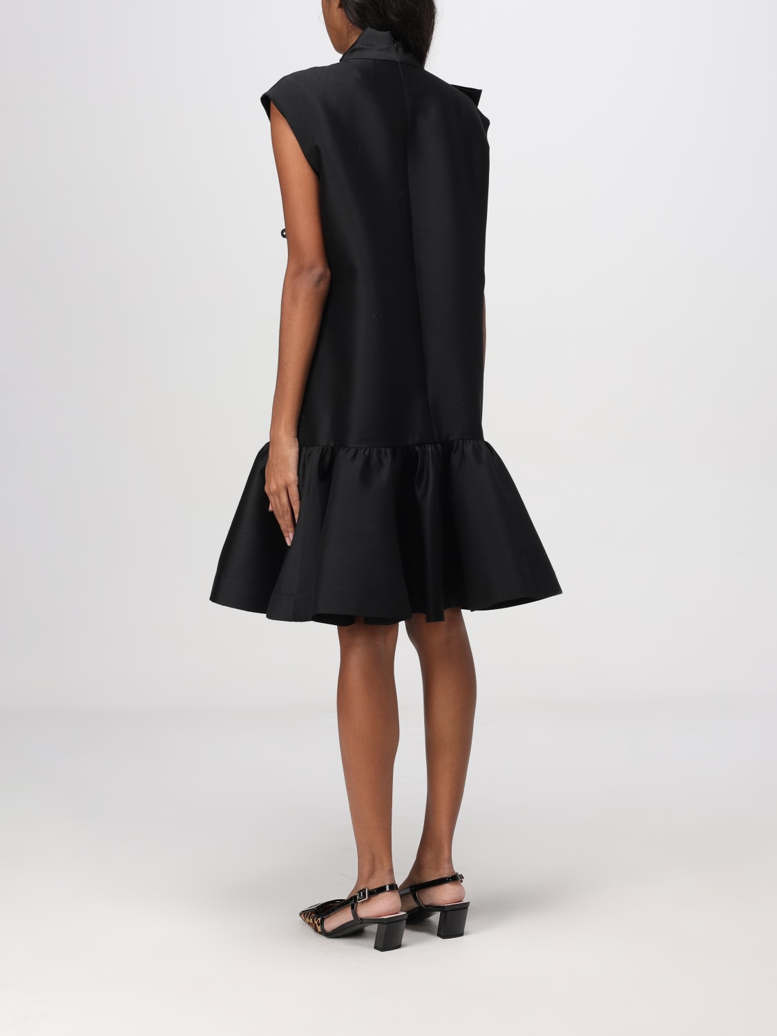 ZIMMERMANN ABITO: Abito Zimmermann in lana e seta , Nero - Img 2