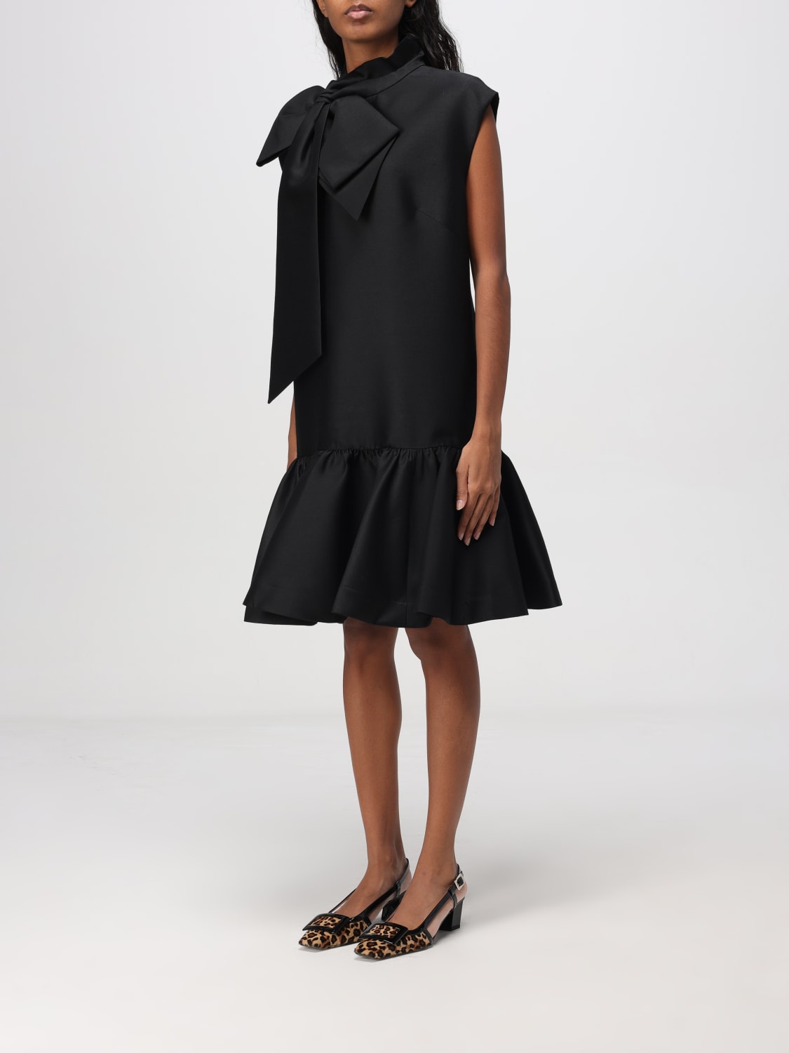 ZIMMERMANN ABITO: Abito Zimmermann in lana e seta , Nero - Img 3