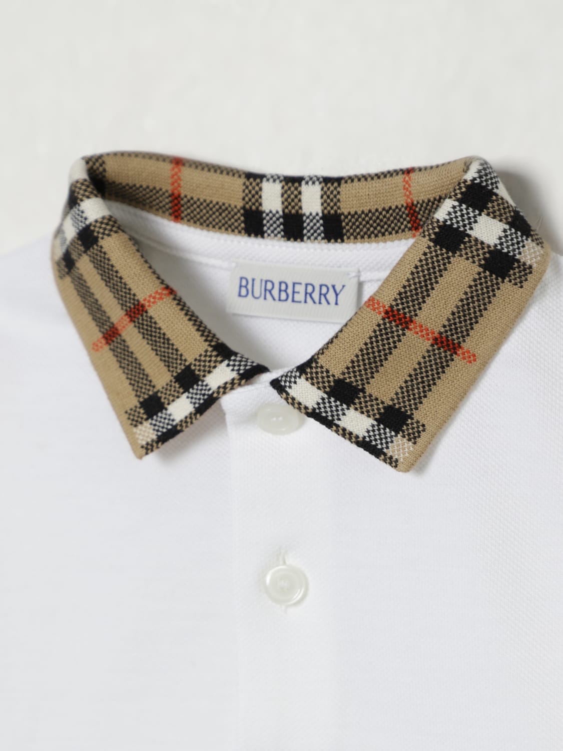 BURBERRY T-SHIRT: T-shirt kids Burberry, White - Img 3