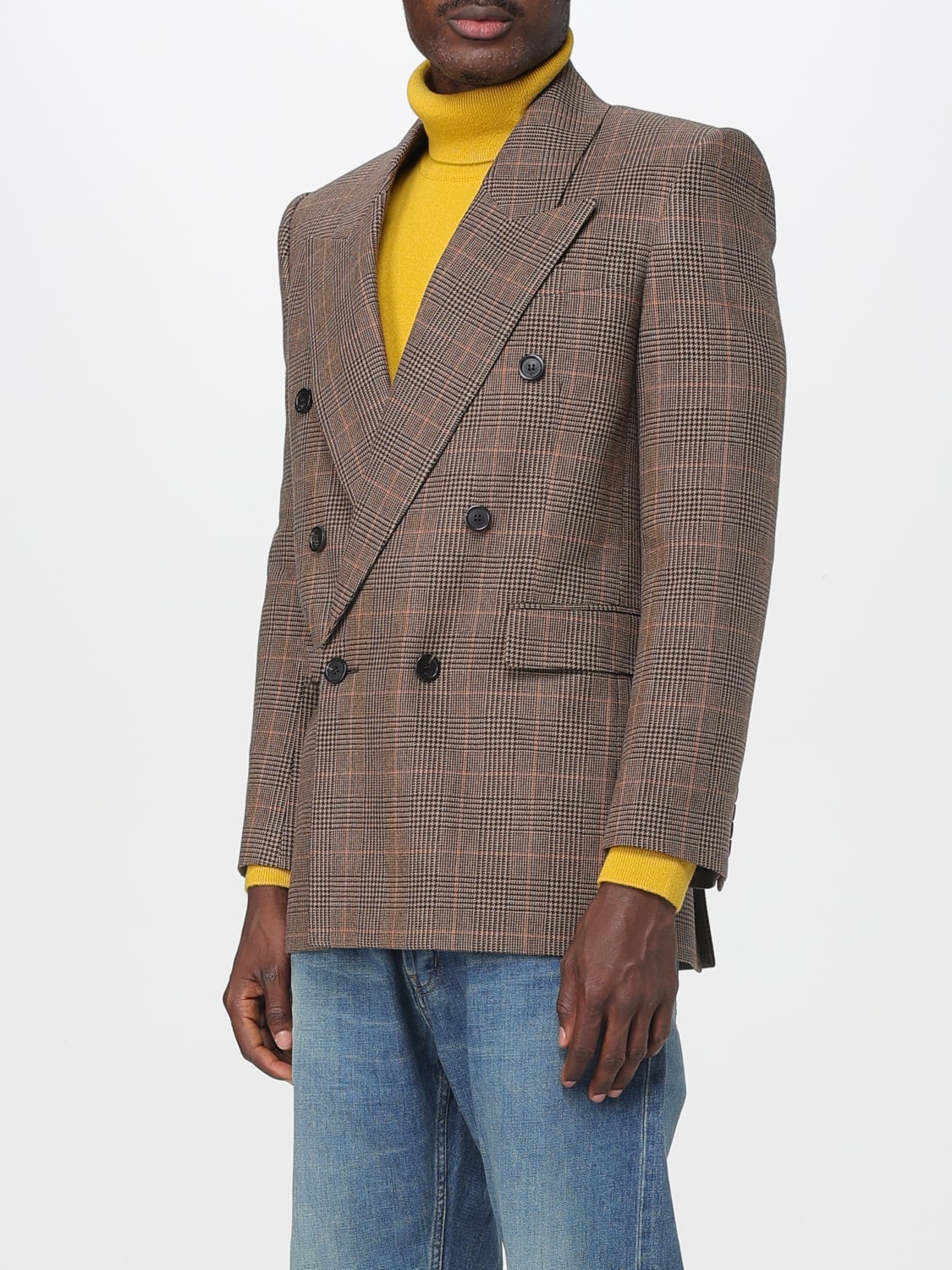 SAINT LAURENT JACKET: Jacket men Saint Laurent, Rust - Img 4