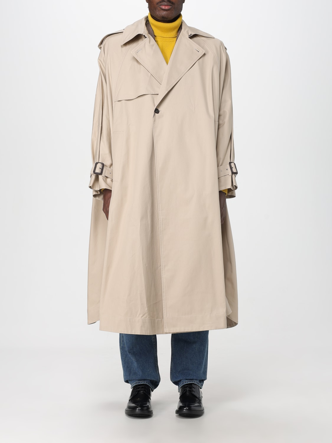 SAINT LAURENT JACKET: Coat men Saint Laurent, Beige - Img 1