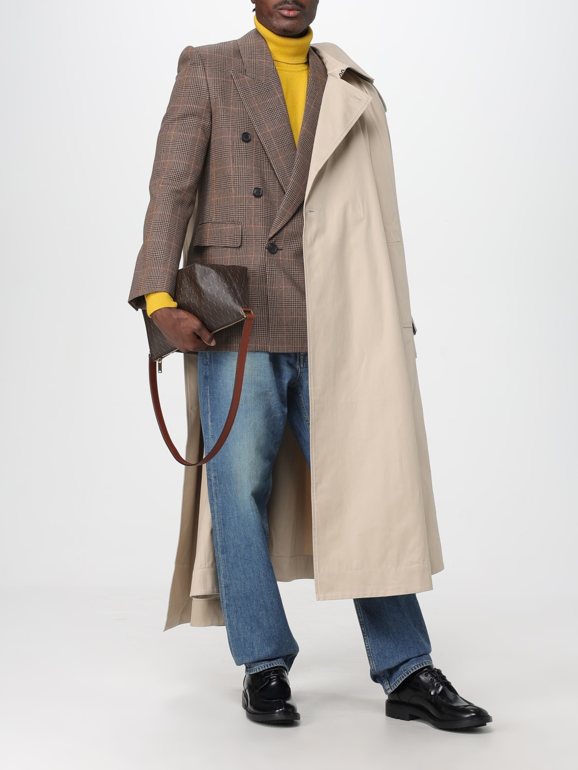 SAINT LAURENT JACKET: Coat men Saint Laurent, Beige - Img 2