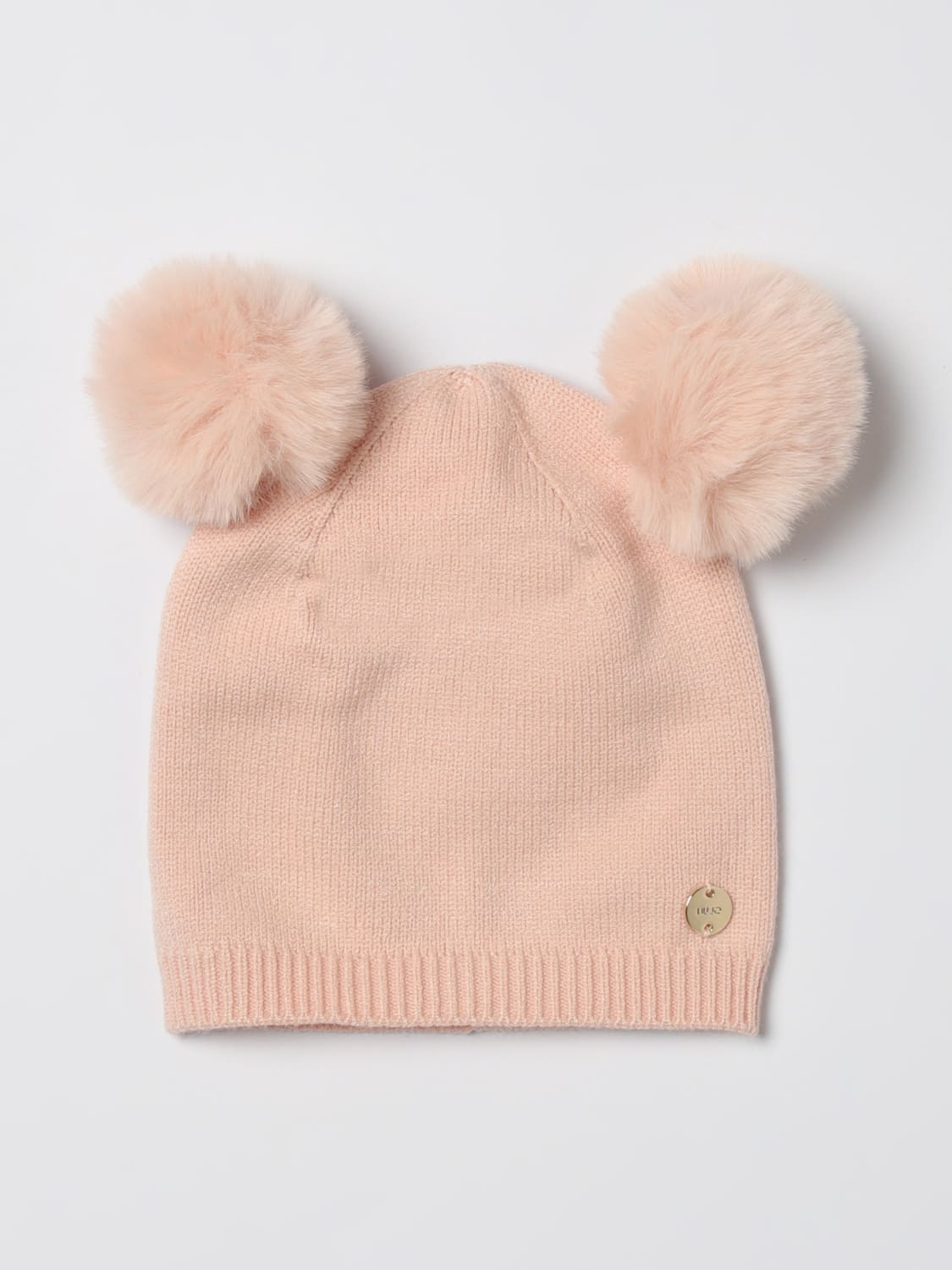 LIU JO CAPPELLO NEONATO: Cappello Liu Jo in cotone con pompon , Rosa - Img 1