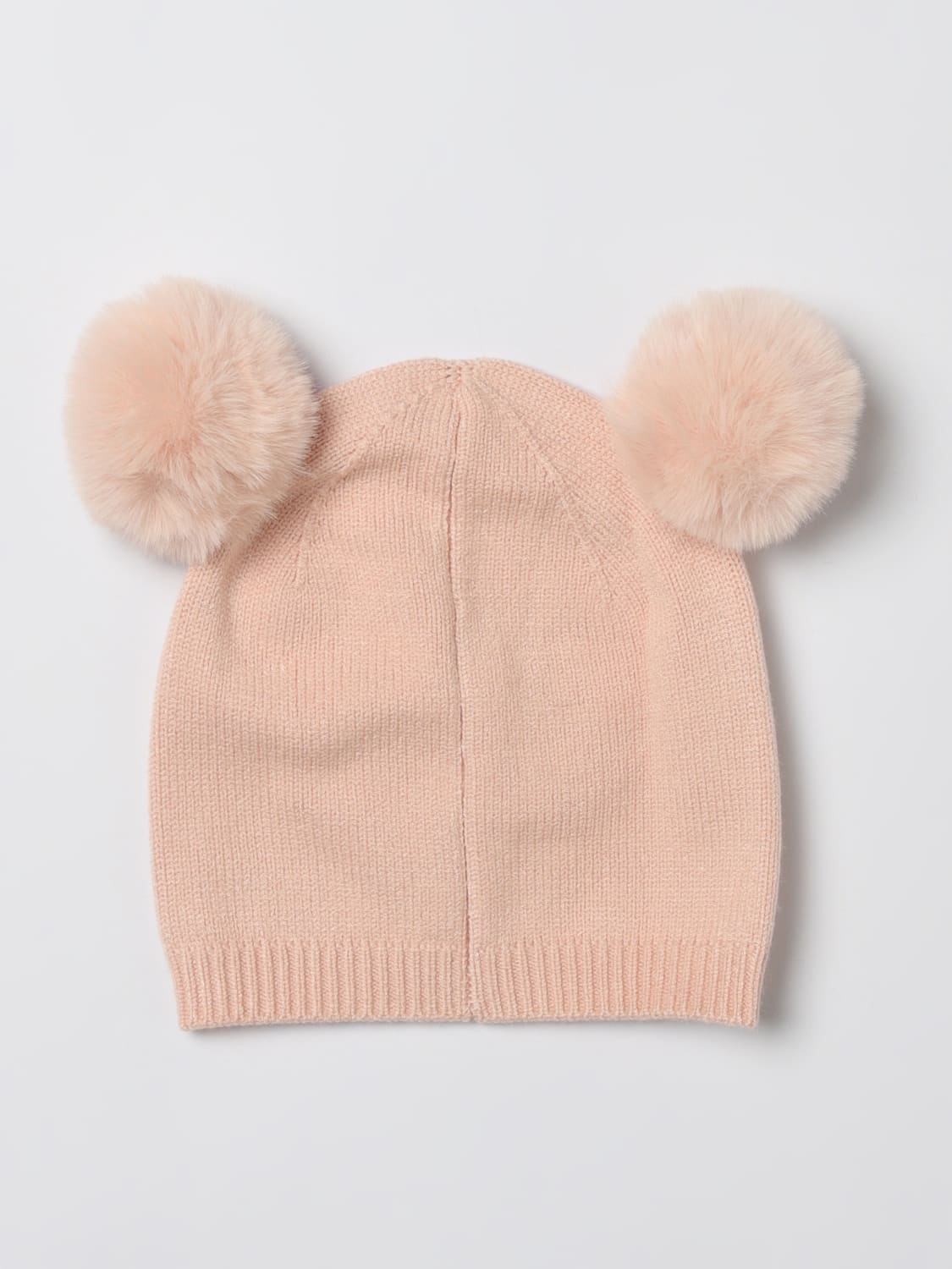 LIU JO CAPPELLO NEONATO: Cappello Liu Jo in cotone con pompon , Rosa - Img 2