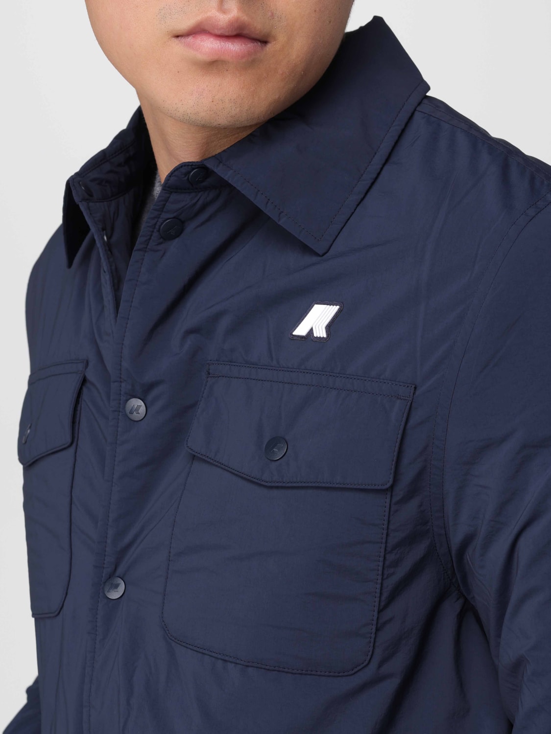 K-WAY JACKET: Coat men K-way, Blue - Img 4