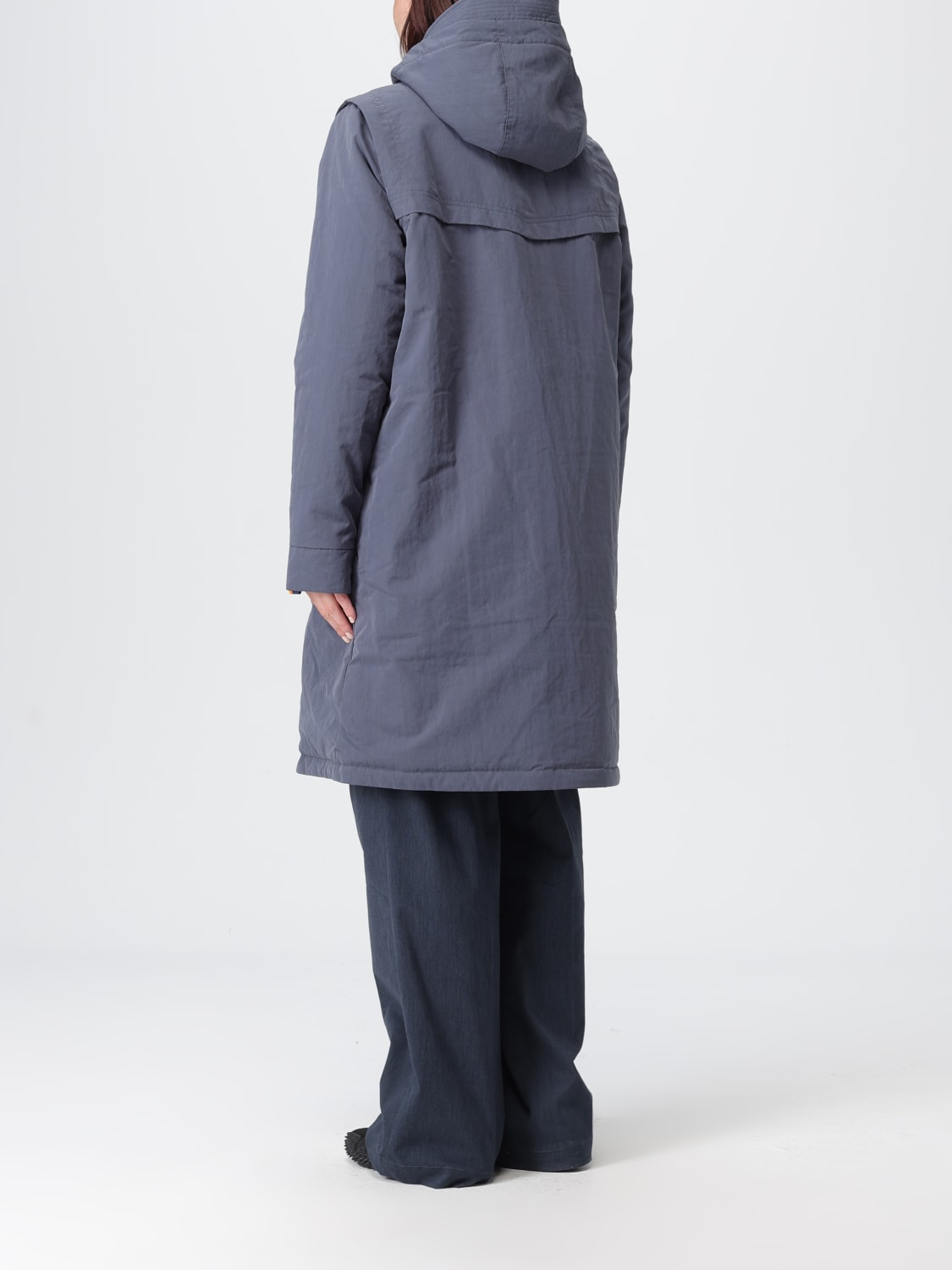 K-WAY COAT: Coat woman K-way, Blue - Img 2