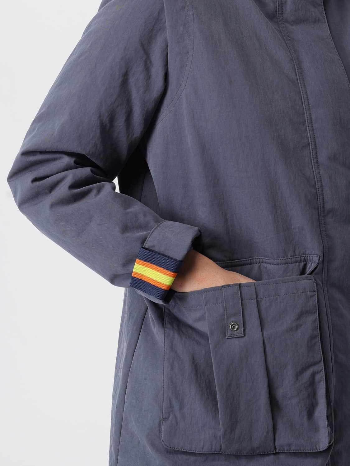 K-WAY COAT: Coat woman K-way, Blue - Img 4