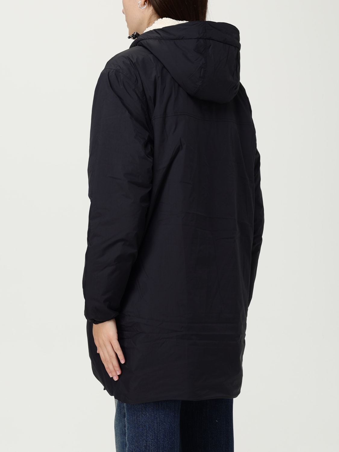 K-WAY GIACCA: Giubbotto con cappuccio K-Way in nylon , Nero - Img 2