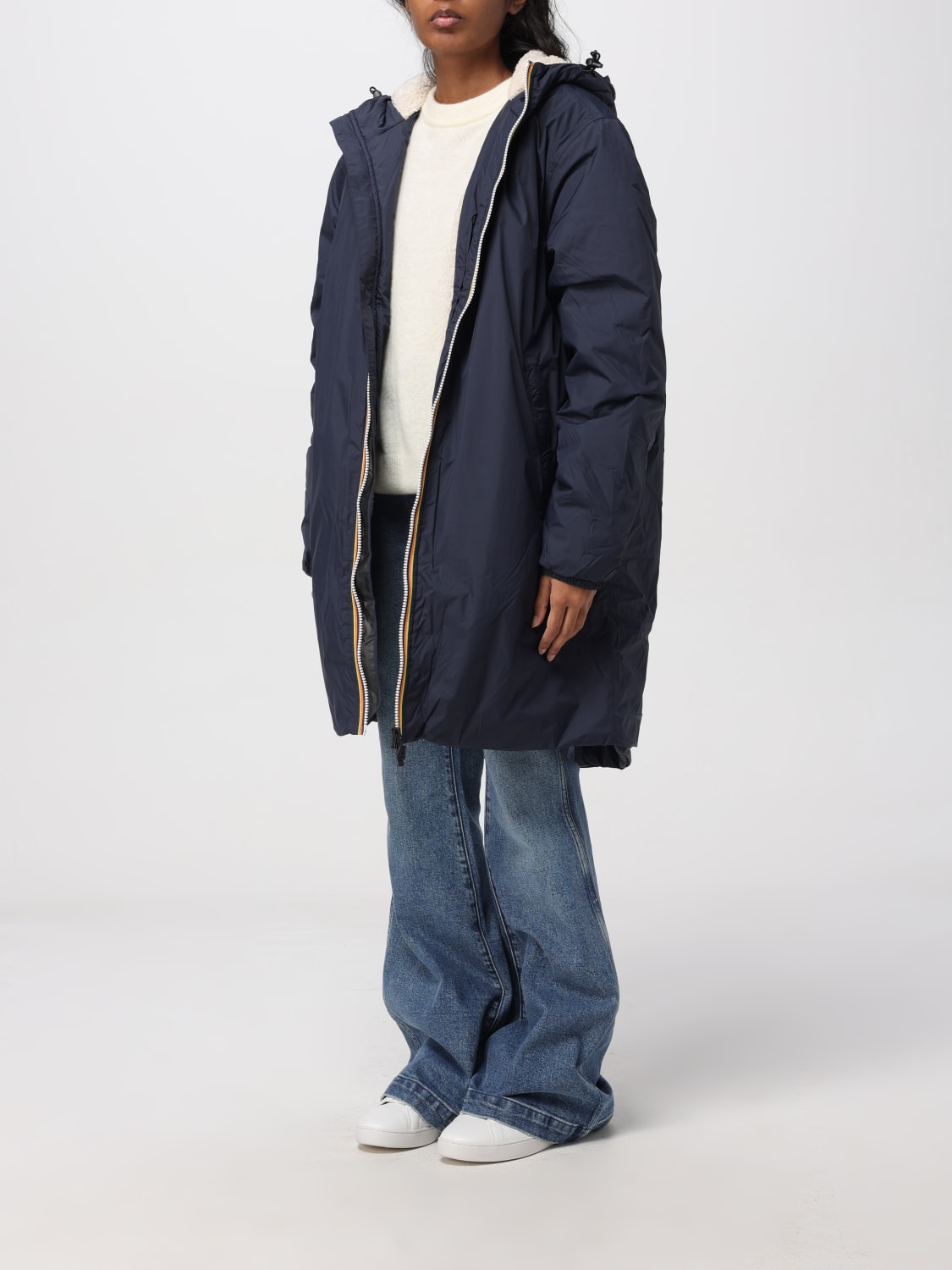 K-WAY КУРТКА: Пальто Женское K-way, Синий - Img 3