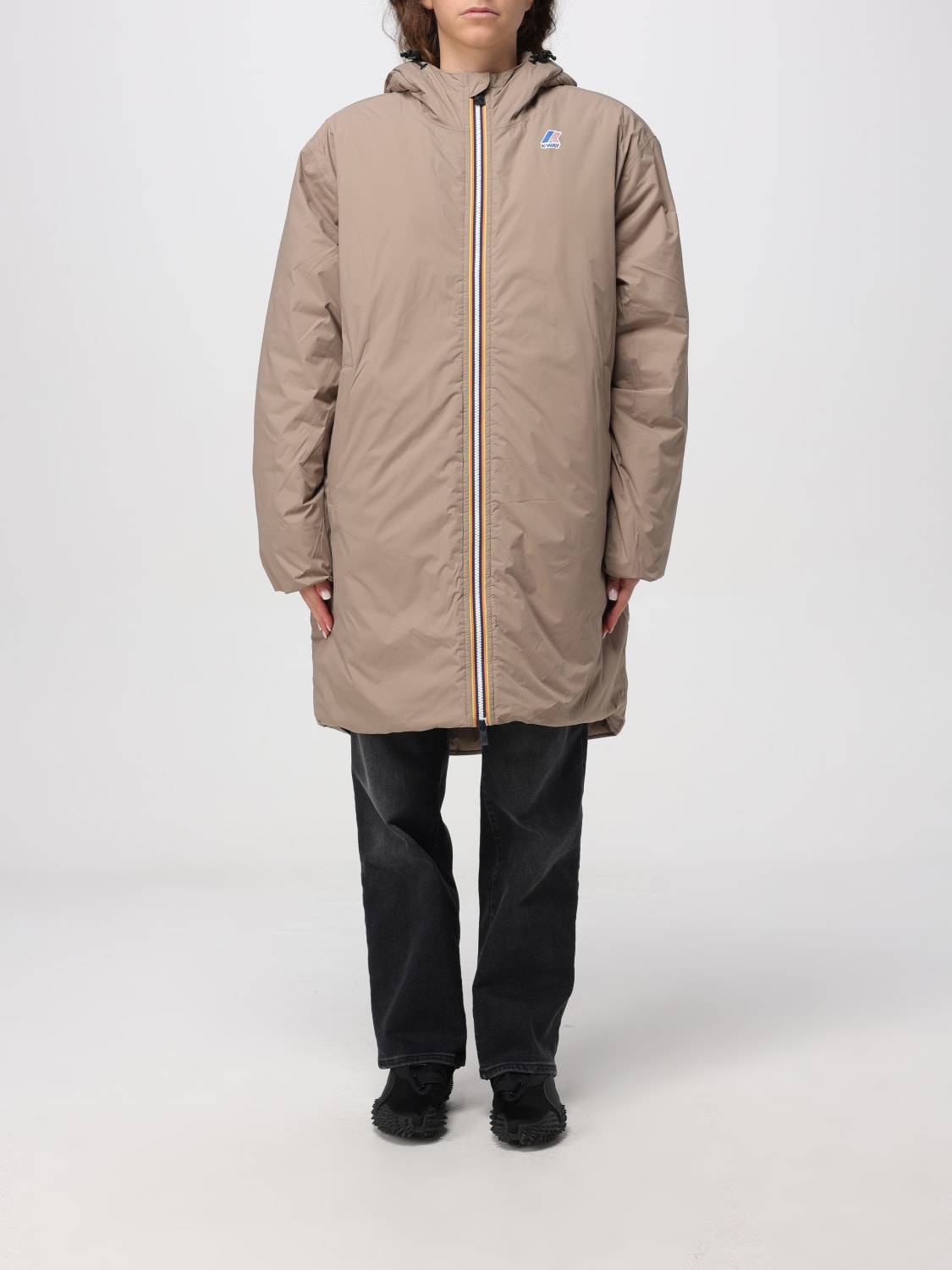 K-WAY JACKET: Coat woman K-way, Beige - Img 1