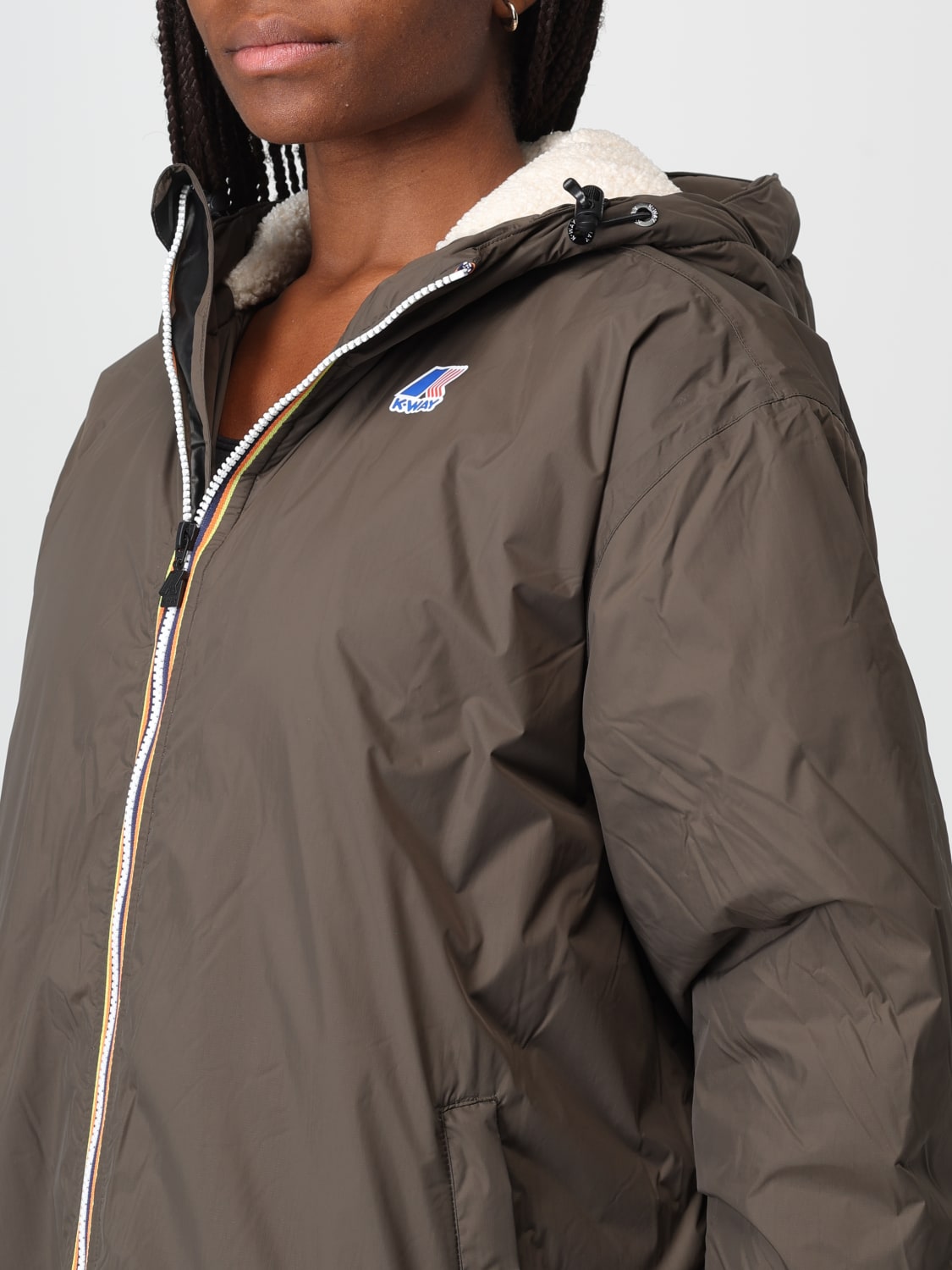 K-WAY JACKET: Coat woman K-way, Black 1 - Img 4