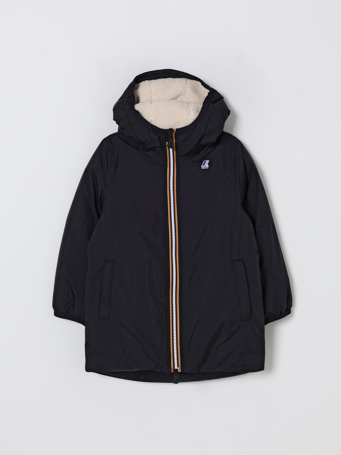 K-WAY JACKET: Coat kids K-way, Black - Img 1