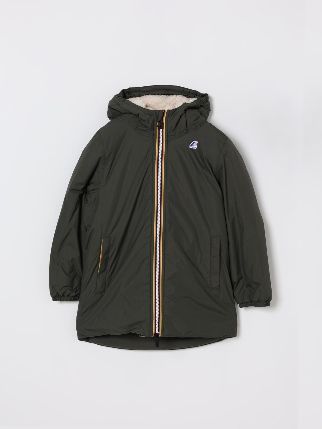 K-WAY JACKET: Coat kids K-way, Green - Img 1