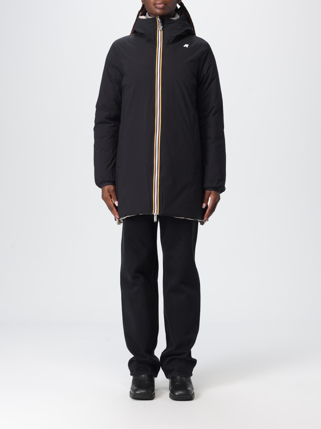 K-WAY JACKET: Coat woman K-way, Black - Img 1