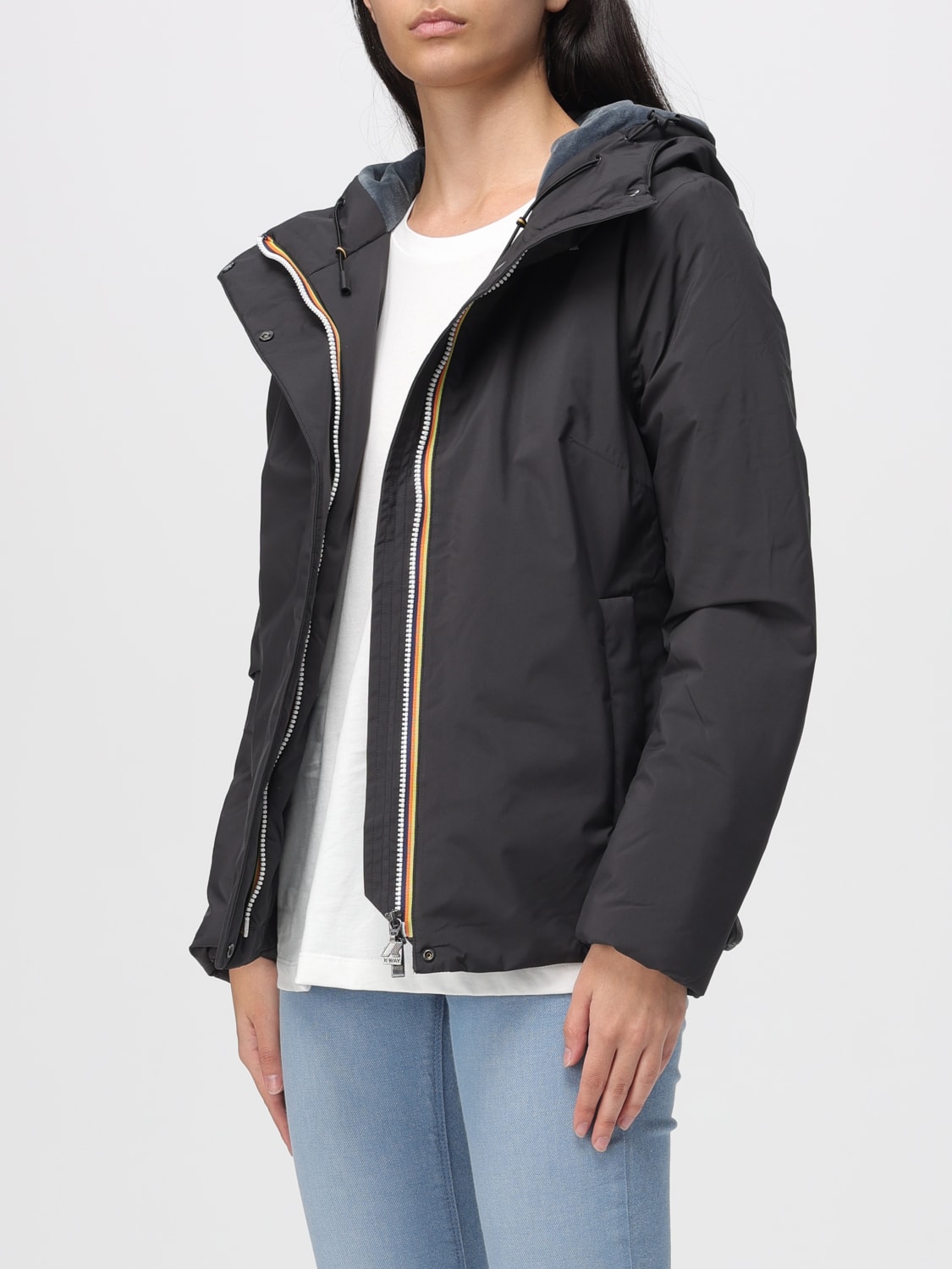 K-WAY MANTEL: Mantel damen K-way, Schwarz - Img 3