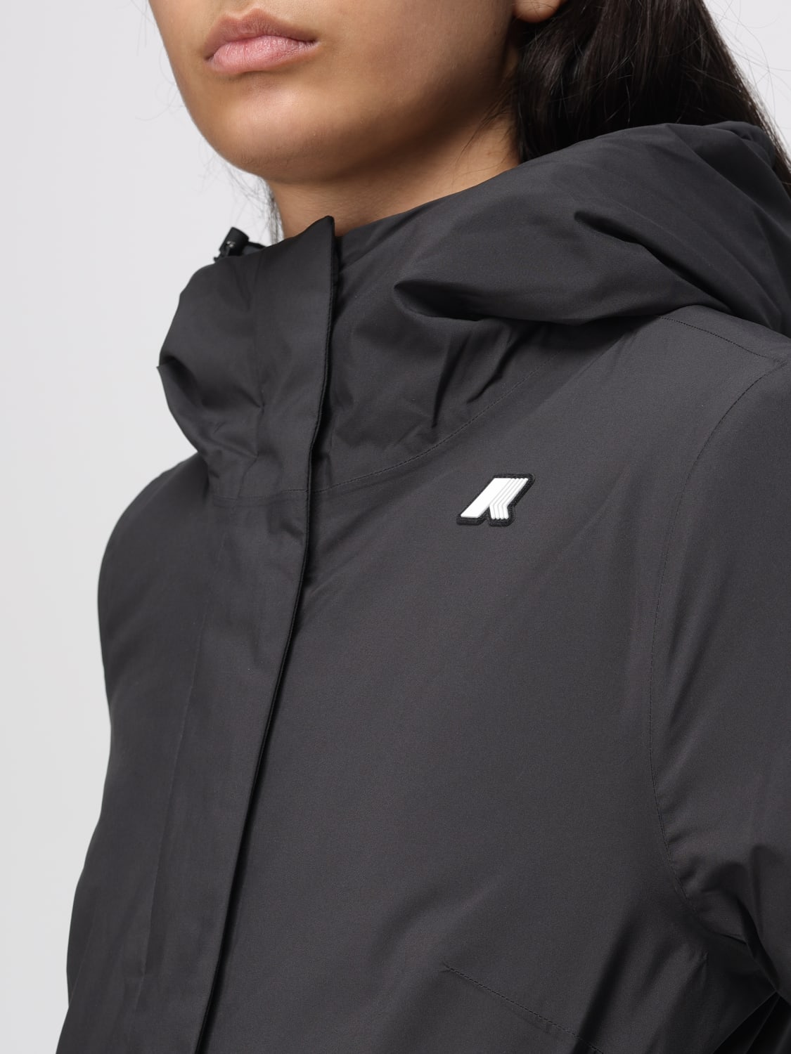K-WAY MANTEL: Mantel damen K-way, Schwarz - Img 4