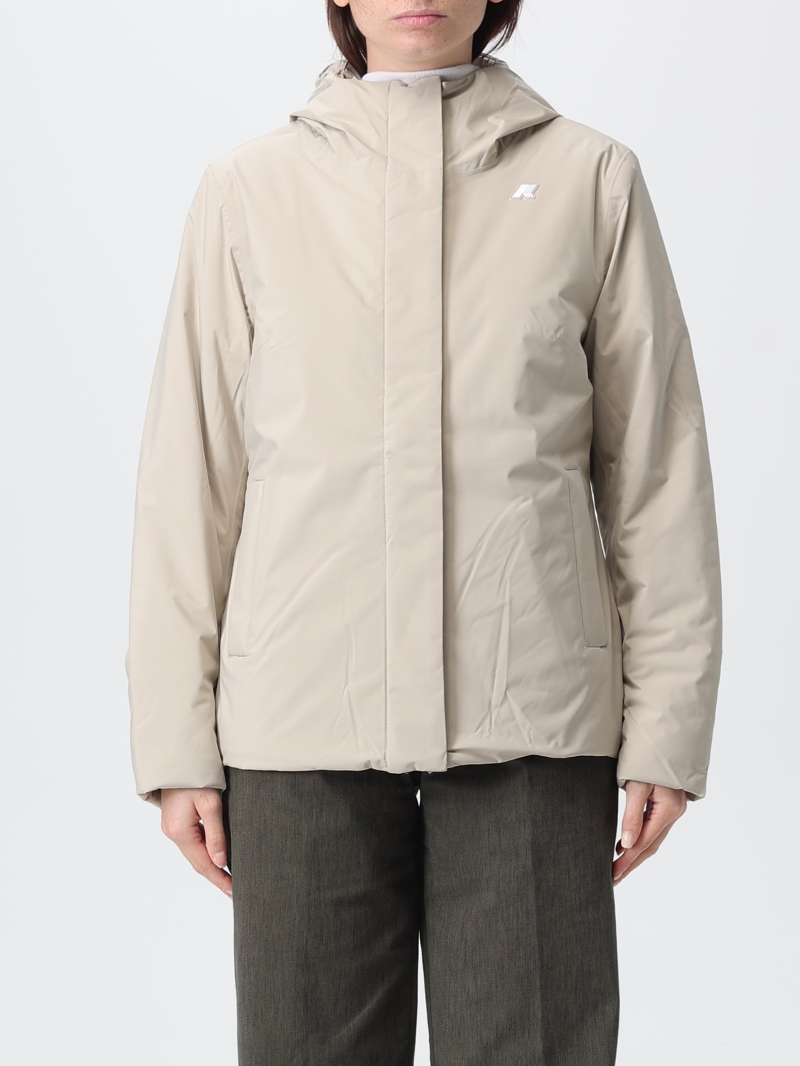 K-WAY ABRIGO: Abrigo mujer K-way, Beige - Img 1