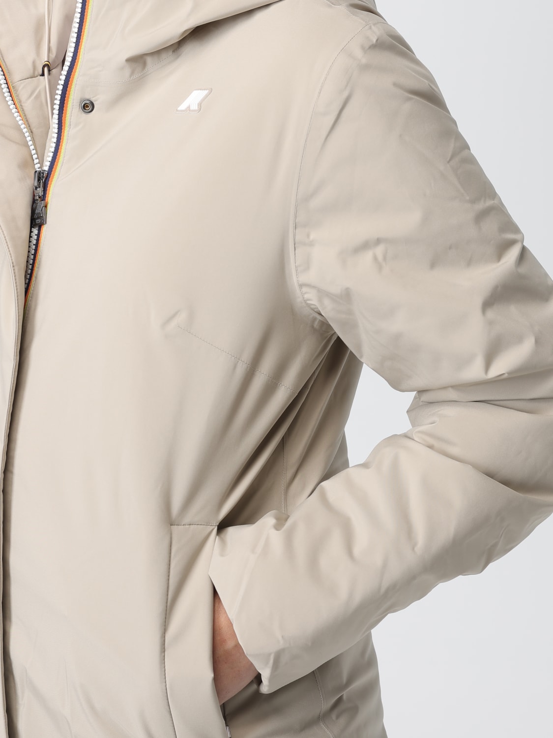 K-WAY ABRIGO: Abrigo mujer K-way, Beige - Img 4
