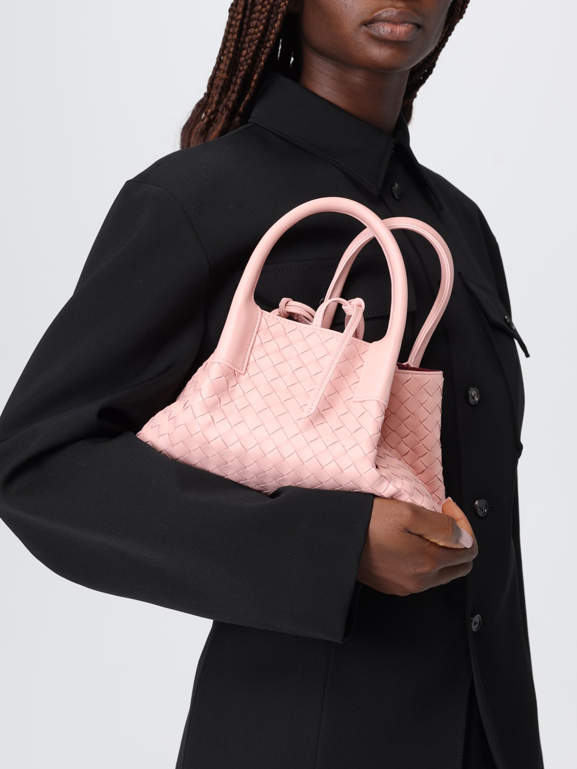 BOTTEGA VENETA HANDBAG: Shoulder bag woman Bottega Veneta, Pink - Img 2